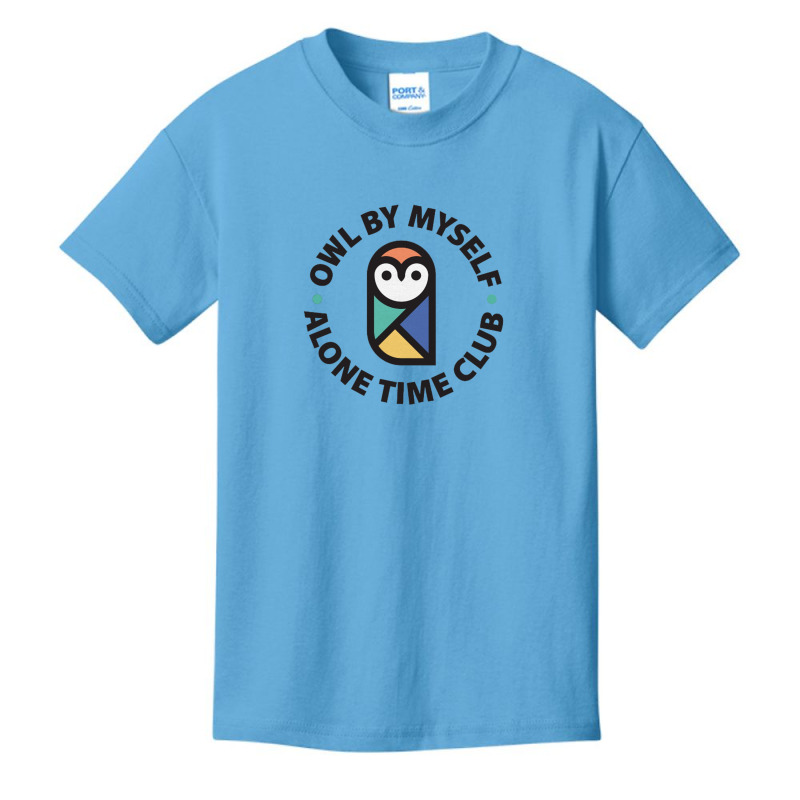 Owl By Myself Alone Time Club Basic Youth T-shirt | Artistshot