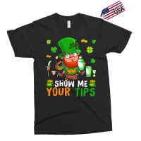 Show Me Your Tips Cute Patricks Day Boy Bartender  Exclusive T-shirt | Artistshot