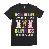 Speech Therapy Cutest Bunnies Therapist Easter Day Ladies Fitted T-shirt | Artistshot