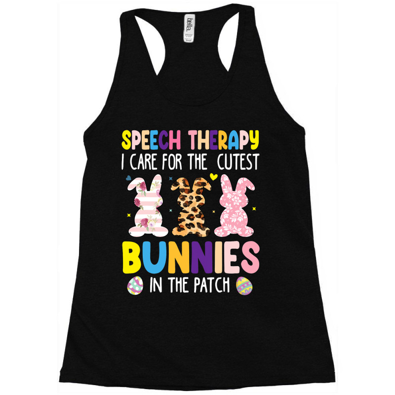 Speech Therapy Cutest Bunnies Therapist Easter Day Racerback Tank by AlicenHewlett | Artistshot