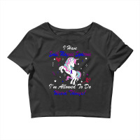 Smith Magenis Syndrome Awareness Unicorn Support Crop Top | Artistshot