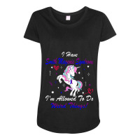 Smith Magenis Syndrome Awareness Unicorn Support Maternity Scoop Neck T-shirt | Artistshot