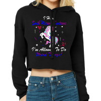 Smith Magenis Syndrome Awareness Unicorn Support Cropped Hoodie | Artistshot