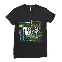 Physical Therapist Wordart Physiotherapists Ladies Fitted T-shirt | Artistshot