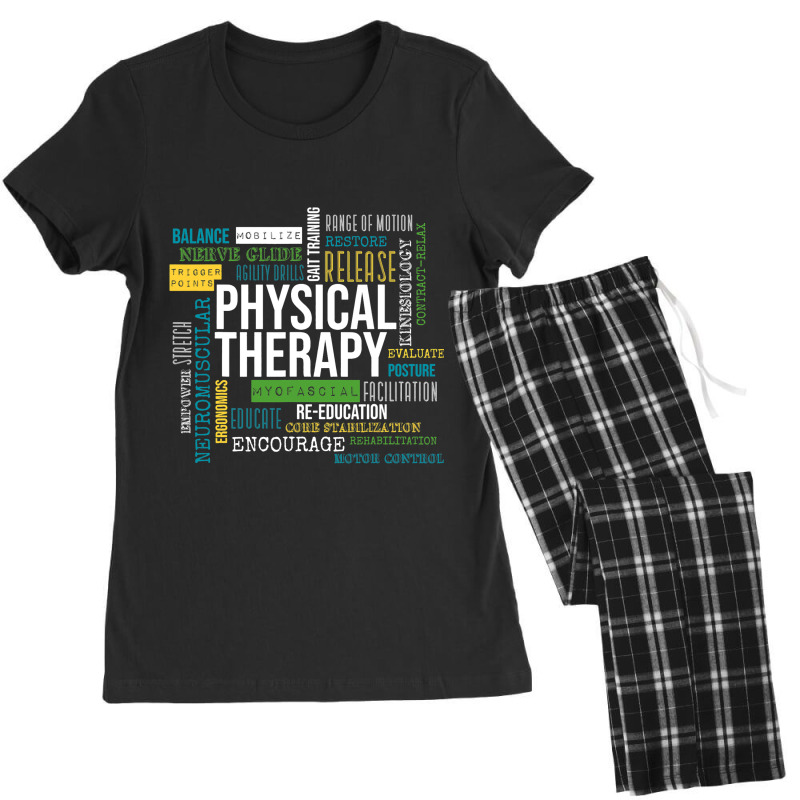 Physical Therapist Wordart Physiotherapists Women's Pajamas Set by LamarGastong | Artistshot