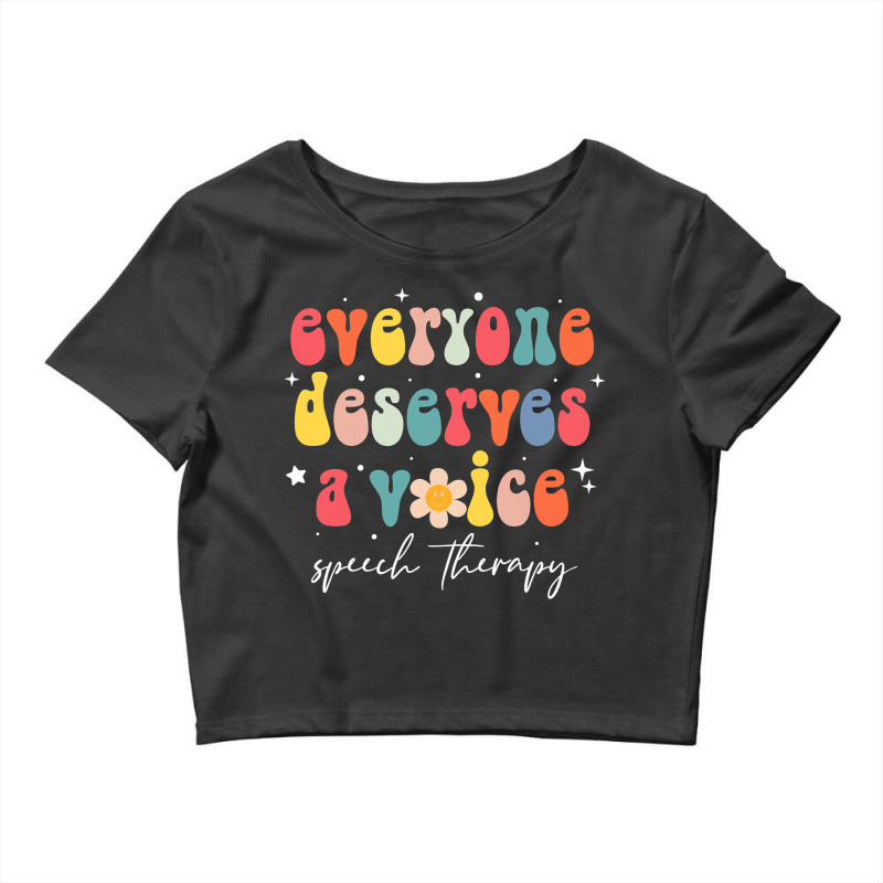 Speech Therapy Speech Language Pathologist Therapi Crop Top by StevieDerry | Artistshot