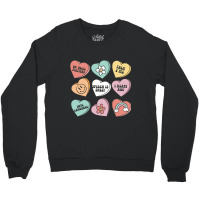 Speech Therapy Valentines Day Speechie Heart Candy Crewneck Sweatshirt | Artistshot