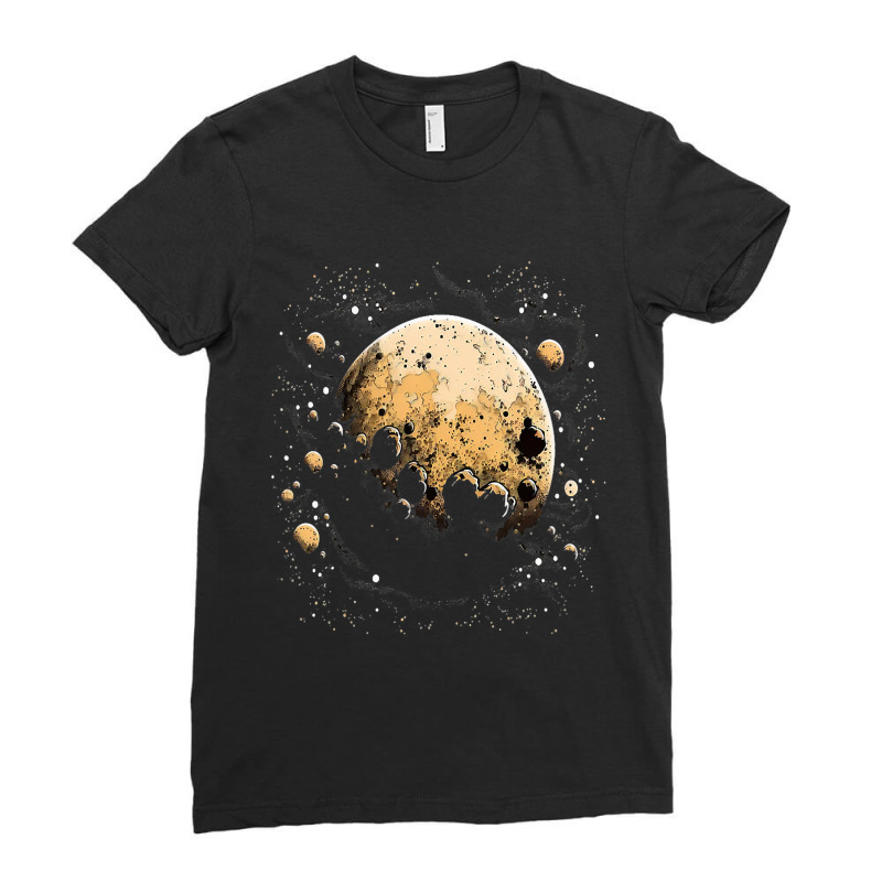 Space Astronaut Alien Arm Wrestling Astronomy Spac Ladies Fitted T-Shirt by DevotaSylvia | Artistshot