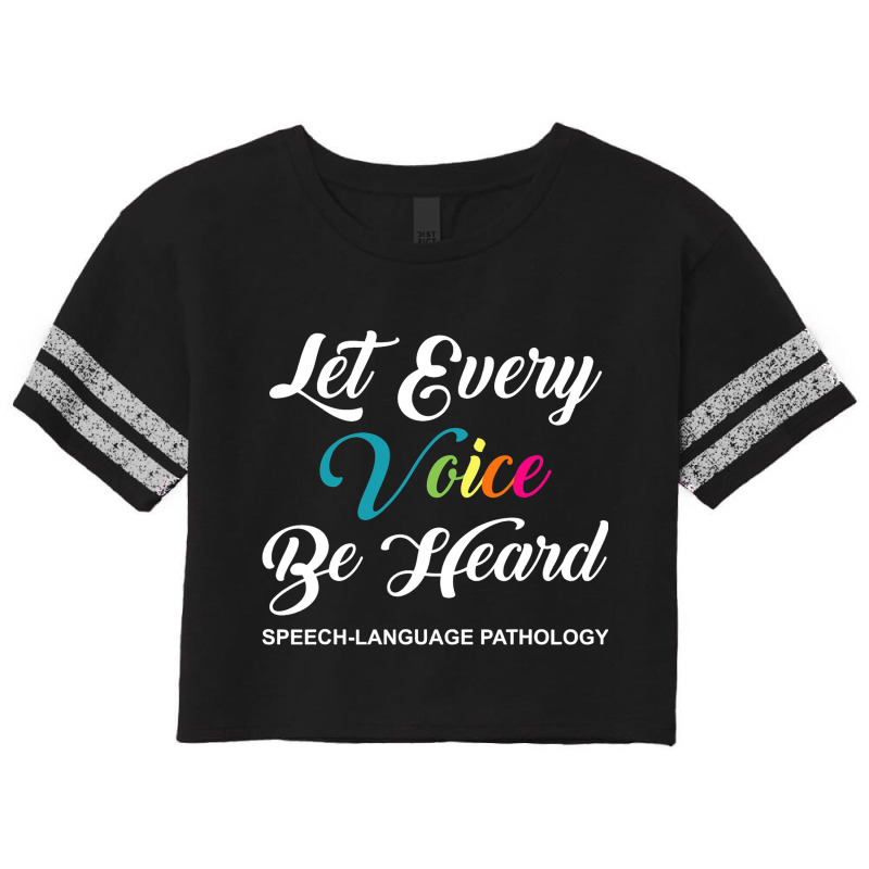 Speechlanguage Pathology Slp Therapist Appreciatio Scorecard Crop Tee by YarielHaskel | Artistshot