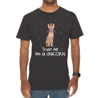 Sphynx Trust Me Im A Unicorn Funny Cat Vintage T-shirt | Artistshot