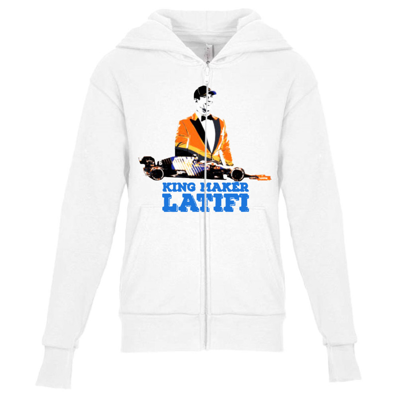 King Maker Latifi Youth Zipper Hoodie | Artistshot