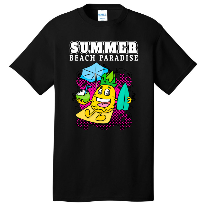 Summer Beach Paradise Basic T-shirt by Chiks | Artistshot