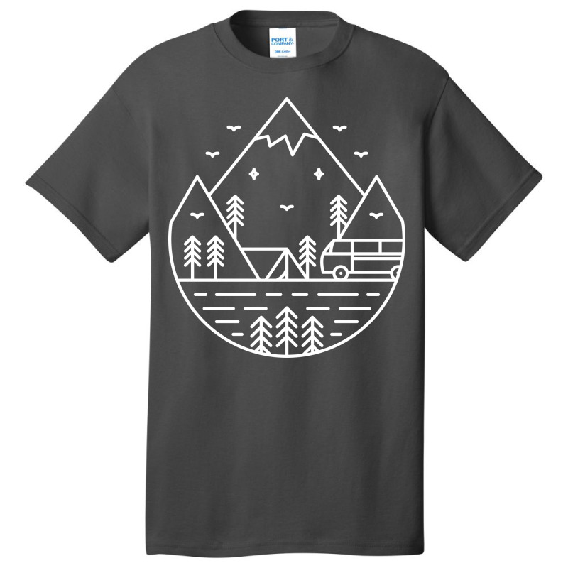 Nature Is Calling Basic T-shirt by VEKTORKITA | Artistshot