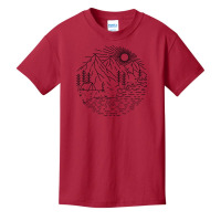 Beautiful Place For Camping Basic Youth T-shirt | Artistshot