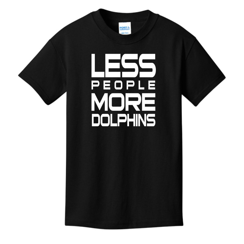 Less People More Dolphins   Funny Shirt For Dolphin Lovers   Hate Peop Basic Youth T-shirt | Artistshot