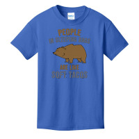 People In Sleeping Bags Bear Basic Youth T-shirt | Artistshot