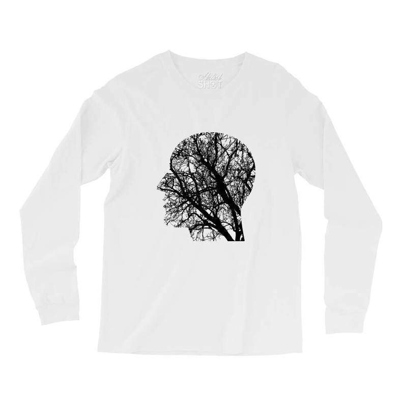 Mental Health Quote Depression Silhouette Long Sleeve Shirts by QuickPick09 | Artistshot