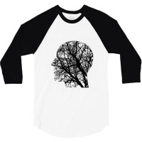 Mental Health Quote Depression Silhouette 3/4 Sleeve Shirt | Artistshot