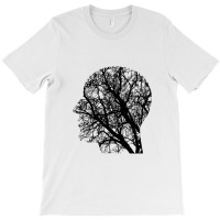 Mental Health Quote Depression Silhouette T-shirt | Artistshot