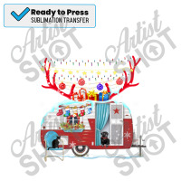 Camping Christmas Lights Camper Campfire Sublimation Transfer | Artistshot