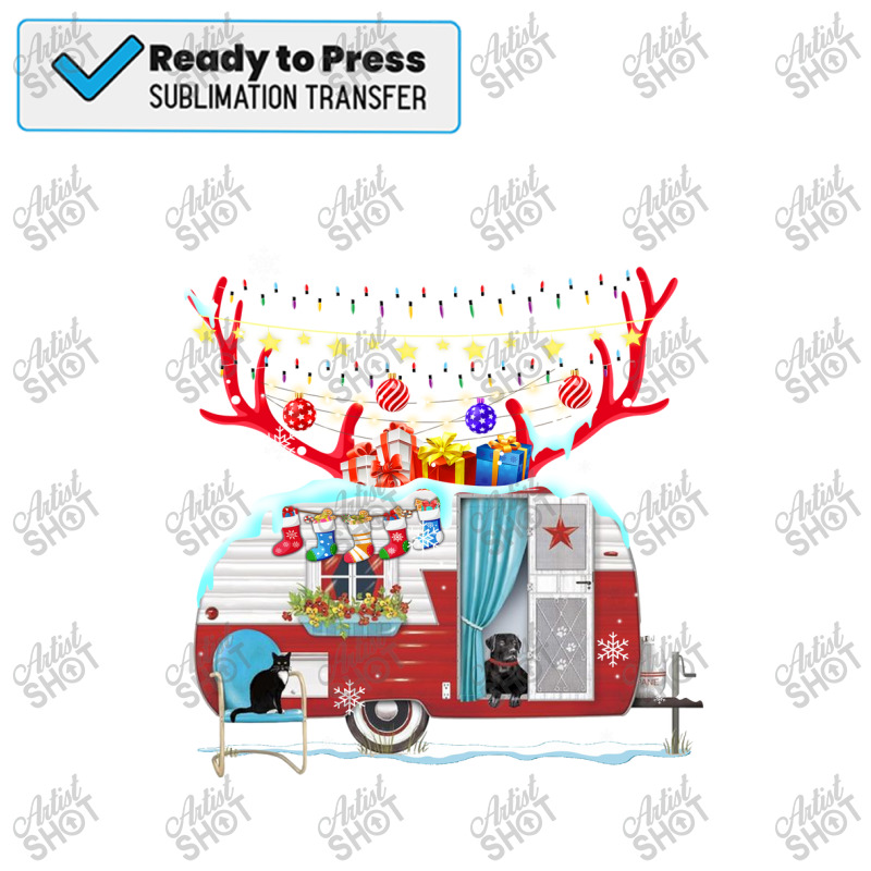 Camping Christmas Lights Camper Campfire Sublimation Transfer | Artistshot