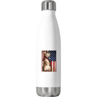 For Someone Who Loves Cat And The Country Stainless Steel Water Bottle | Artistshot