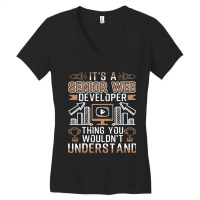 Senior Web Developer Thing You Wouldnt Understand Women's V-neck T-shirt | Artistshot