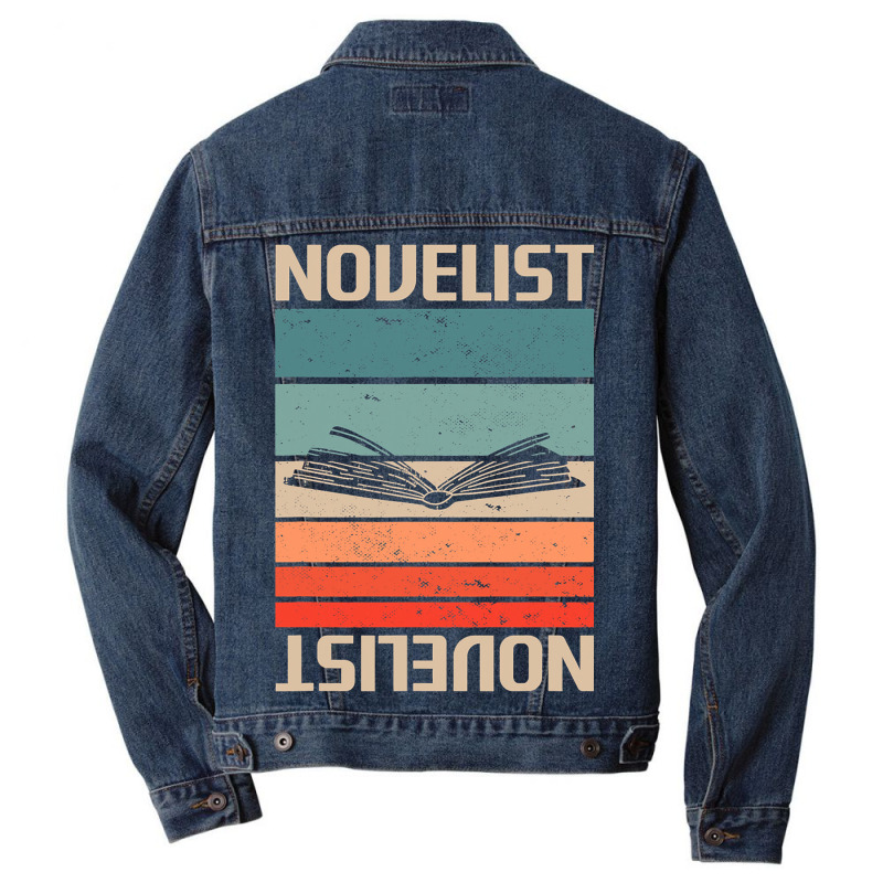 Retro Vintage Novelist Novel Author 1 Men Denim Jacket by FriedBarcia | Artistshot