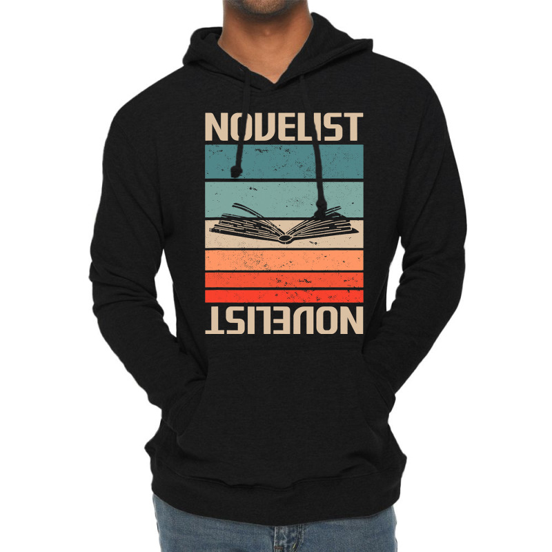 Retro Vintage Novelist Novel Author 1 Lightweight Hoodie by FriedBarcia | Artistshot