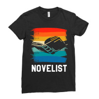 Retro Vintage Novelist Novel Author 2 Ladies Fitted T-shirt | Artistshot