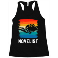 Retro Vintage Novelist Novel Author 2 Racerback Tank | Artistshot