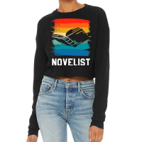 Retro Vintage Novelist Novel Author 2 Cropped Sweater | Artistshot