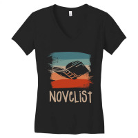 Retro Vintage Novelist Novel Author Women's V-neck T-shirt | Artistshot