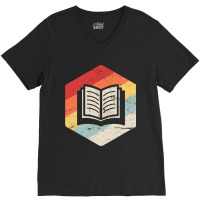 Retro Vintage Poet Book Lover English Teacher Nove V-neck Tee | Artistshot