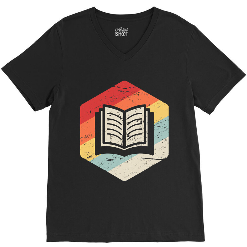 Retro Vintage Poet Book Lover English Teacher Nove V-Neck Tee by JanisLeftwich | Artistshot