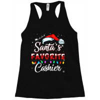 Santa Favorite Cashier Christmas Funny Santa Hat X Racerback Tank | Artistshot