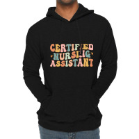 Retro Certified Nursing Assistant Cna Nurse Apprec Lightweight Hoodie | Artistshot