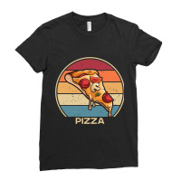 Retro Chef Baker Pizzaiolo Pizzeria Lover Pizza Ma Ladies Fitted T-shirt | Artistshot