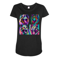 Belgian Malinois T  Shirt Belgian Malinoi Pop Art Maternity Scoop Neck T-shirt | Artistshot