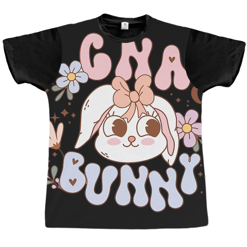 Retro Cna Bunny Certified Nursing Assistant Easter Graphic T-shirt | Artistshot