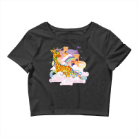 Rainbow Magical Girafficorn Africa Animal Giraffe  Crop Top | Artistshot