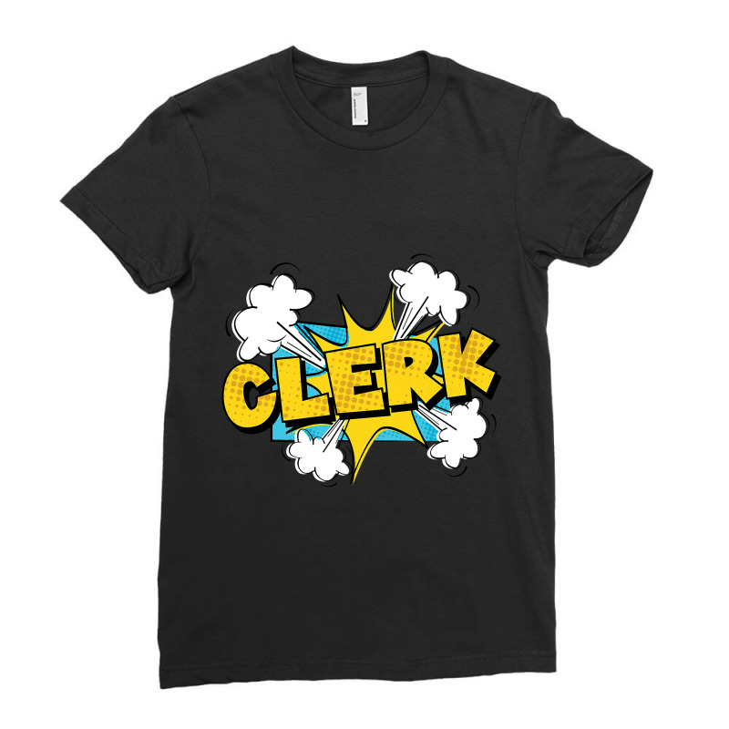 Retro Graphic Bank Clerk Bookkeeper Bank Employee  Ladies Fitted T-Shirt by KeaganKoehler | Artistshot