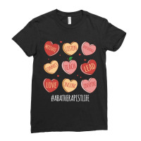 Retro Hearts Aba Therapist Life Funny Valentines D Ladies Fitted T-shirt | Artistshot