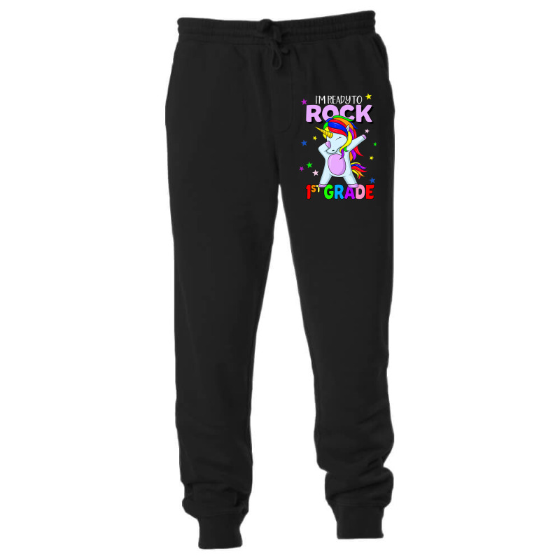 Rock 1st Grade Dabbing Unicorn Girls Back To Schoo Unisex Jogger by AlicenHewlett | Artistshot