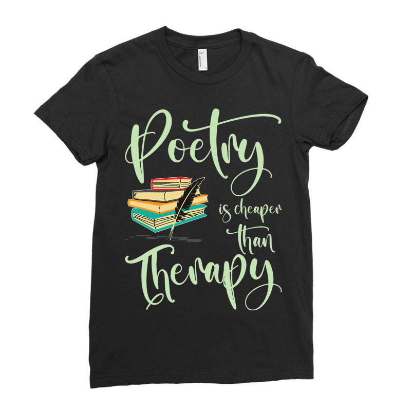 Poetry Enthusiast Book Literature Writer Novelist  Ladies Fitted T-Shirt by LamarGastong | Artistshot