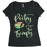 Poetry Enthusiast Book Literature Writer Novelist  Women's Triblend Scoop T-shirt | Artistshot