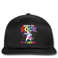 Rock Preschool Dabbing Unicorn Girls Back To Schoo Printed Hat | Artistshot