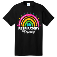 Respiratory Therapist Rainbow Lung Rt Respiratory  Basic T-shirt | Artistshot