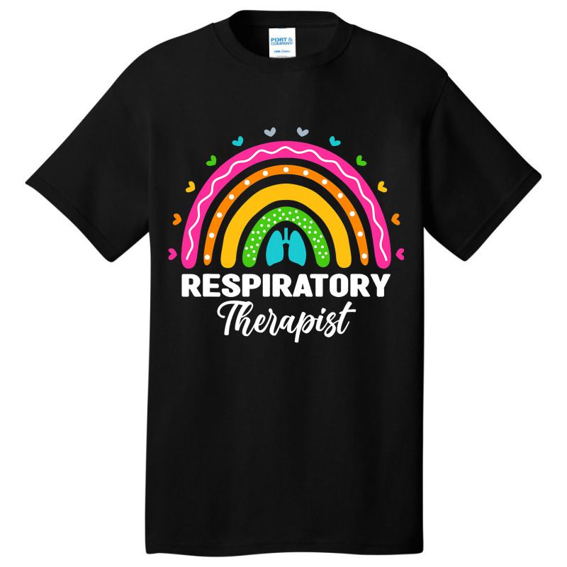 Respiratory Therapist Rainbow Lung Rt Respiratory  Basic T-shirt by AdleeDerr | Artistshot