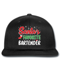 Santas Favorite Bartender T Shirt Cute Xmas Party  Printed Hat | Artistshot